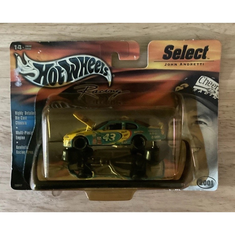2001 HotWheels Racing Select‎ Lim Edit #43 John Andretti 1:64 Diecast Car, NIP